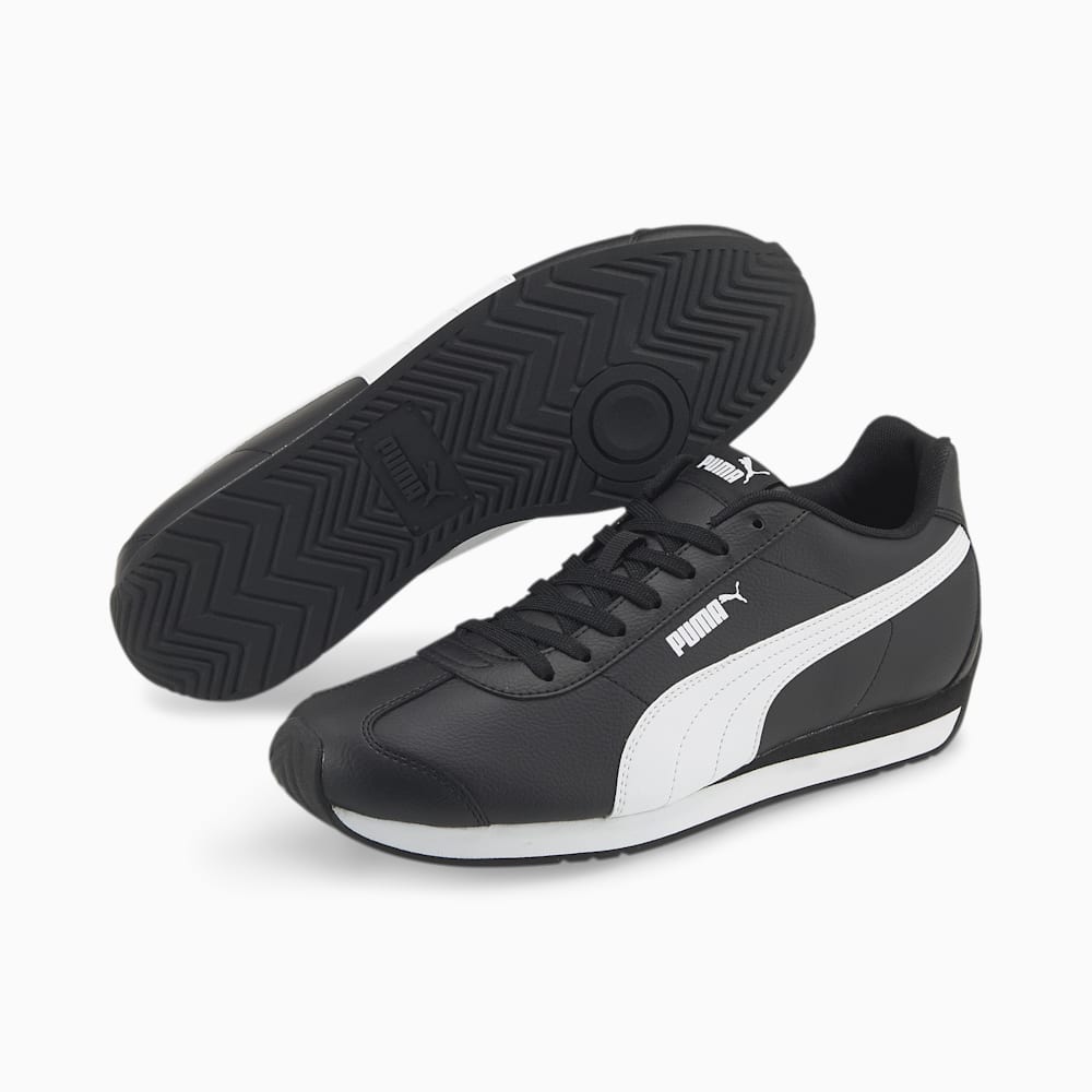 Puma Turin III Trainers - Black-White