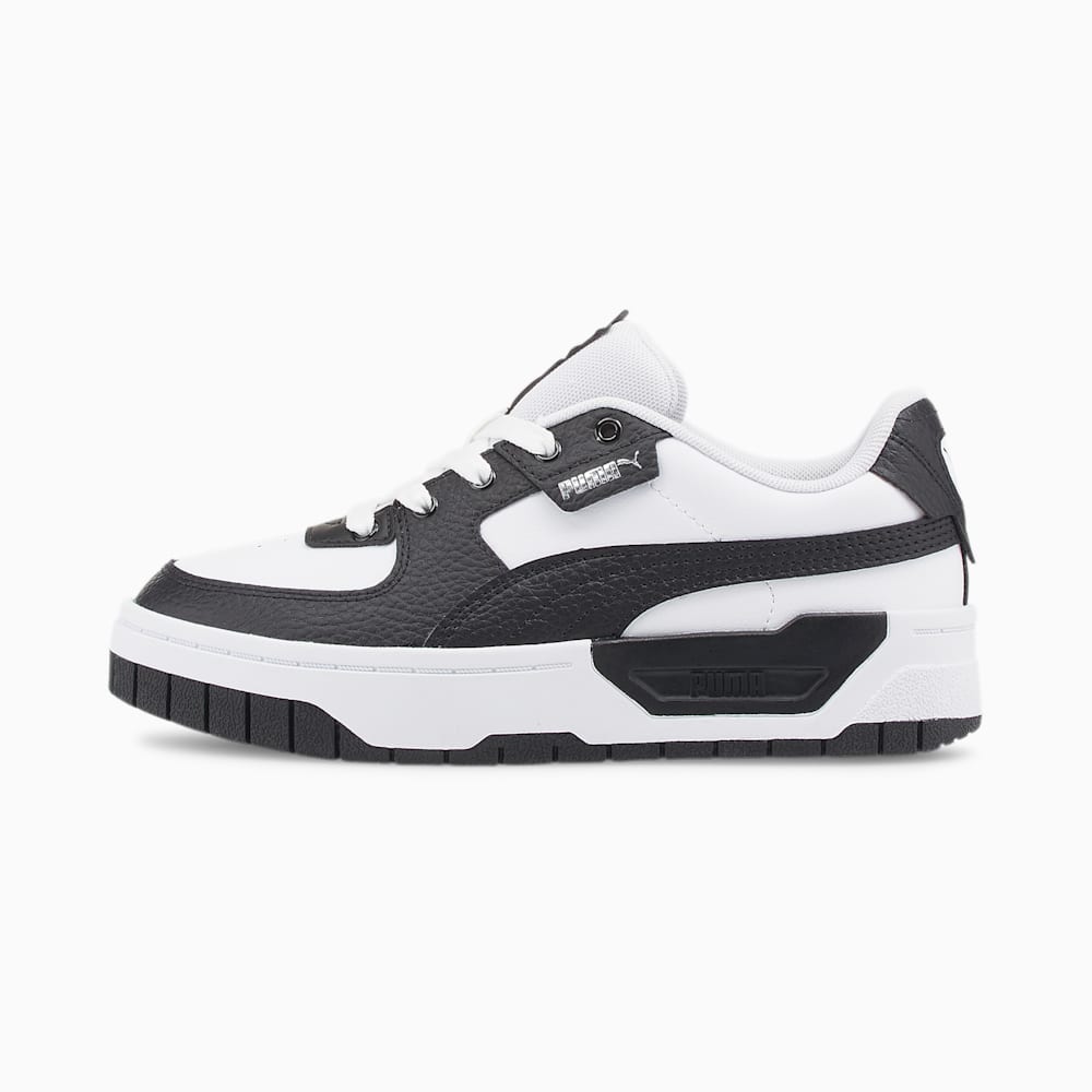 Puma Cali Dream Leather Big Kids Sneakers - White-Black