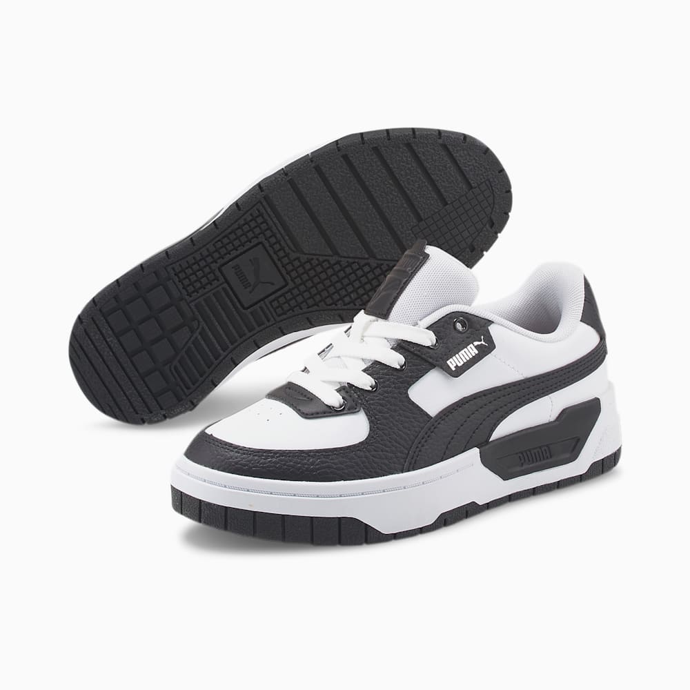 Puma Cali Dream Leather Big Kids Sneakers - White-Black