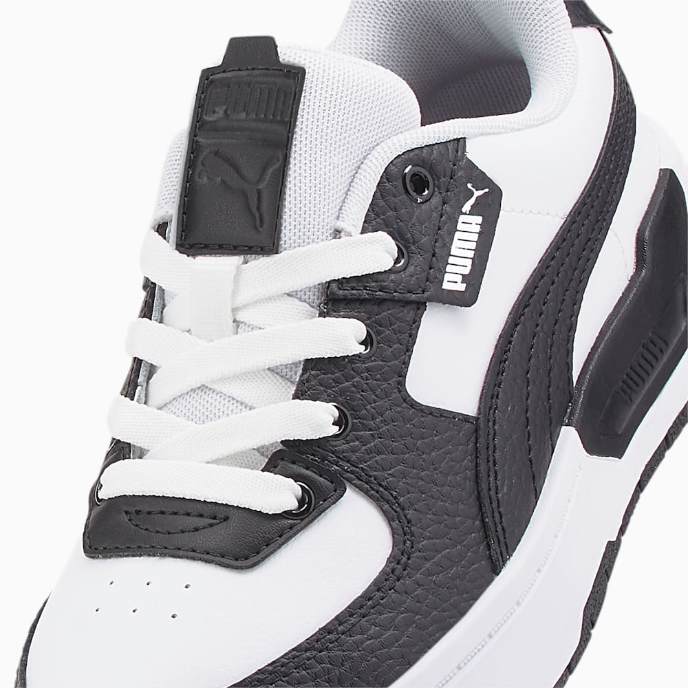 Puma Cali Dream Leather Big Kids Sneakers - White-Black