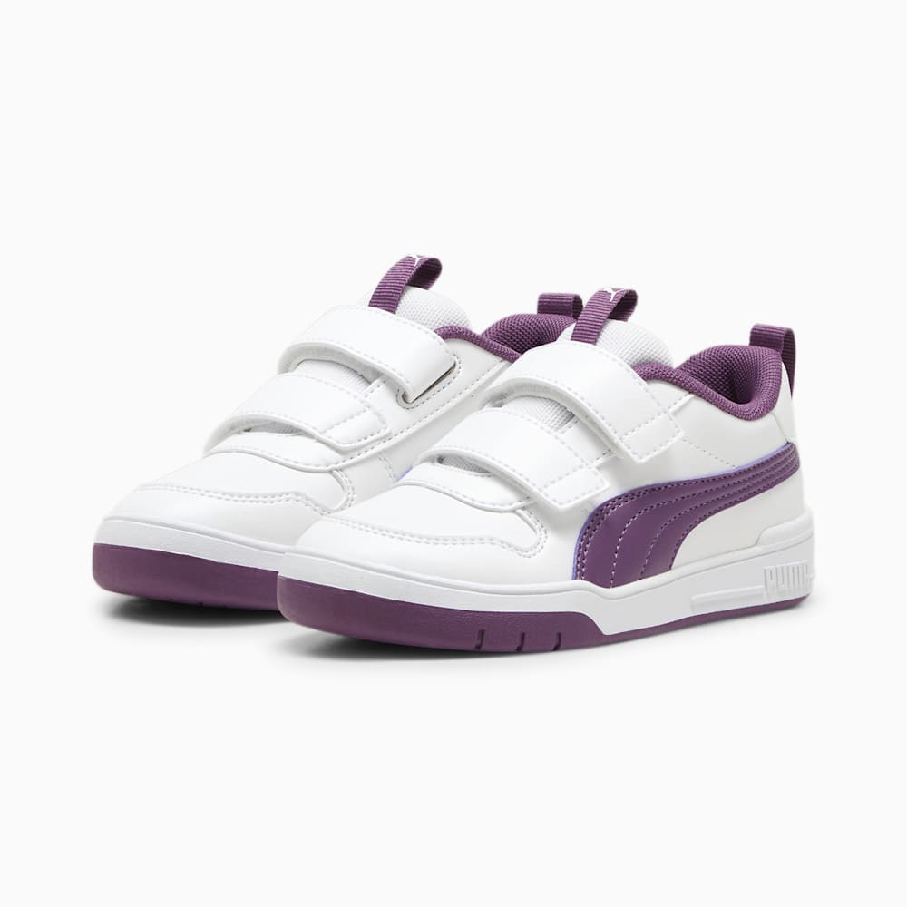 Puma Multiflex SL V Little Kids Sneakers - White-Crushed Berry