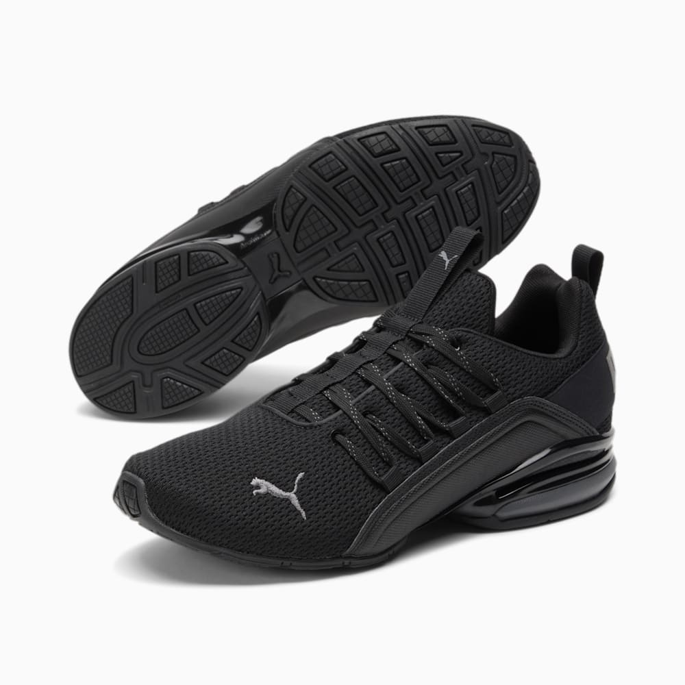 Puma Axelion Refresh Wide Running Shoes - Black-Cool Dark Gray