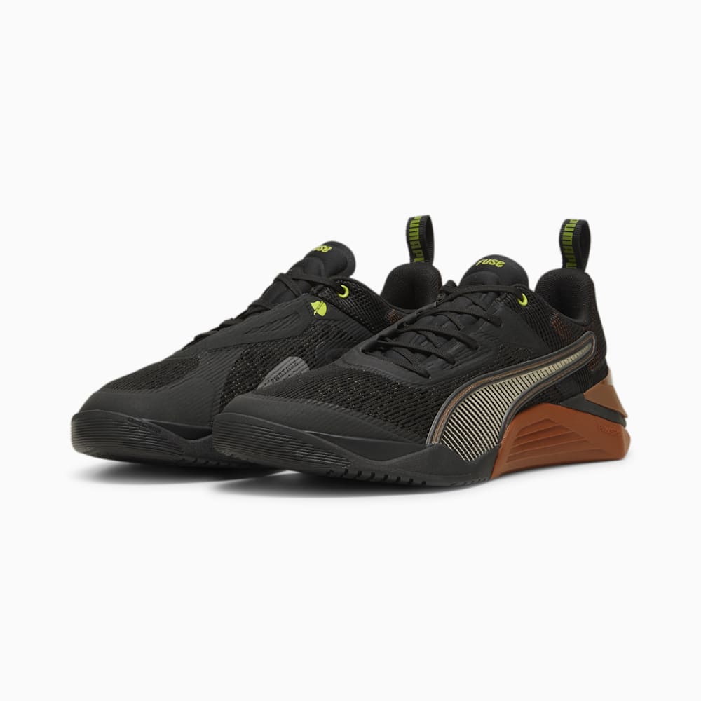 Puma Fuse 3.0 Training Shoes - Black-Teak-Lime Pow