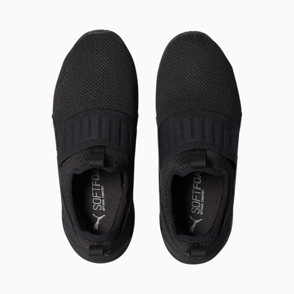 Puma Axelion Slip-On Shoes - Black-Black