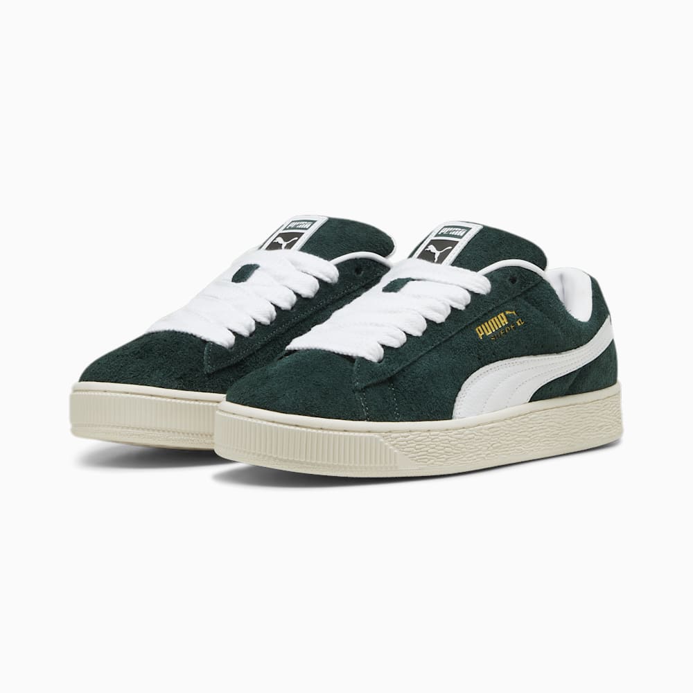 Puma Suede XL Hairy Sneakers - Ponderosa Pine-Frosted Ivory