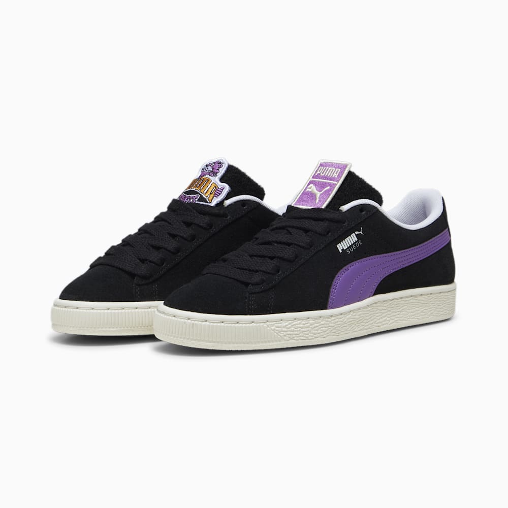 Puma For the Fanbase Suede Patch Sneakers - Black-Ultraviolet