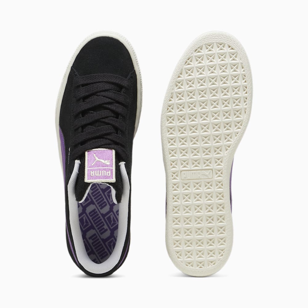 Puma For the Fanbase Suede Patch Sneakers - Black-Ultraviolet