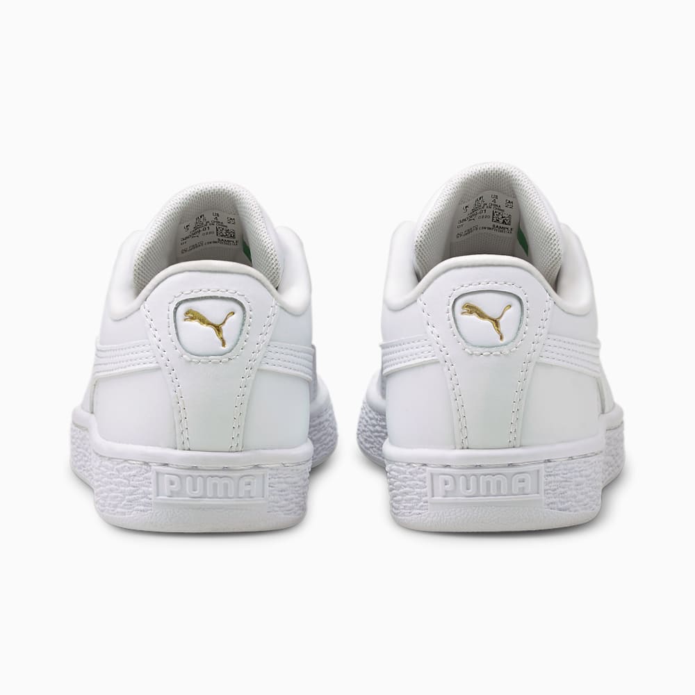 Puma Basket Classic XXI Big Kids Sneakers - White-White