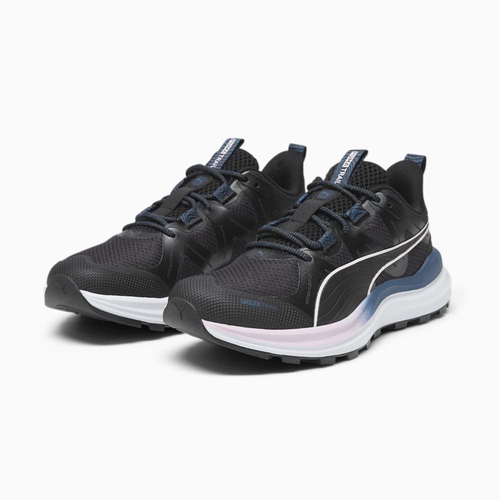 Puma Reflect Lite Trail Running Shoe - Black-Silver Mist-Ocean Tropic