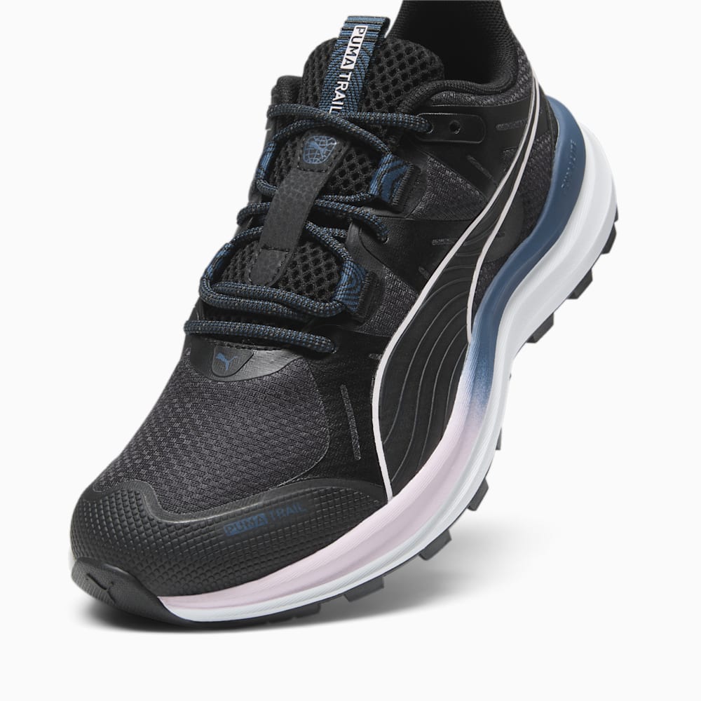 Puma Reflect Lite Trail Running Shoe - Black-Silver Mist-Ocean Tropic