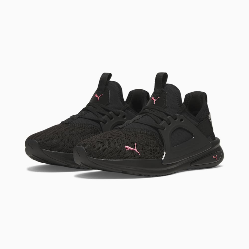 Puma Enzo Evo FelineFine Wide Running Sneakers - Black-Passionfruit