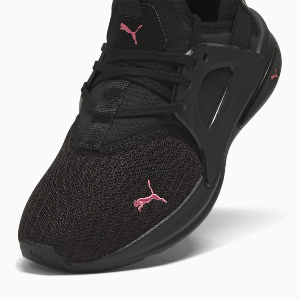 Puma Enzo Evo FelineFine Wide Running Sneakers - Black-Passionfruit