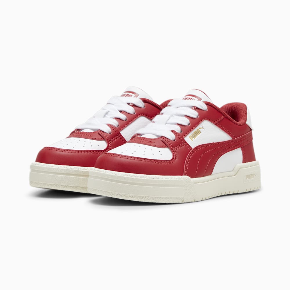 Puma CA Pro Classic Little Kids Shoes - White-Club Red