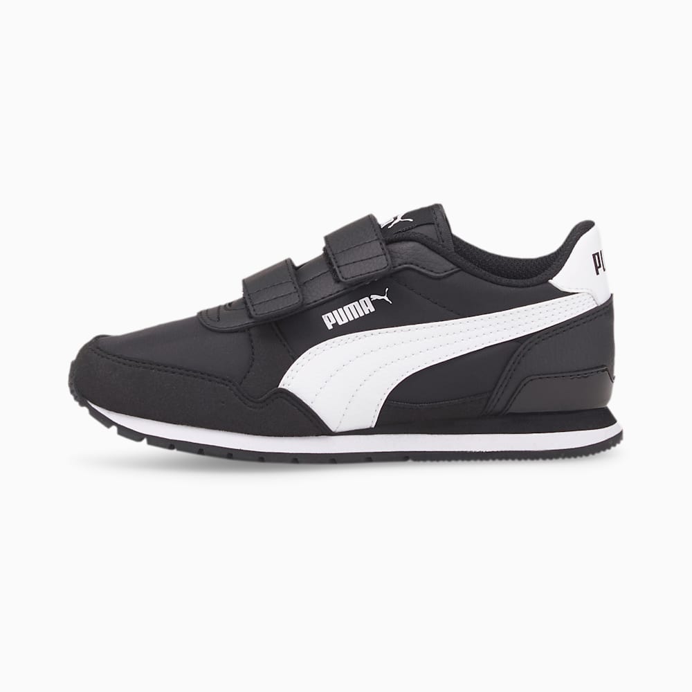 Puma ST Runner v3 NL Little Kids Shoes - Black-White