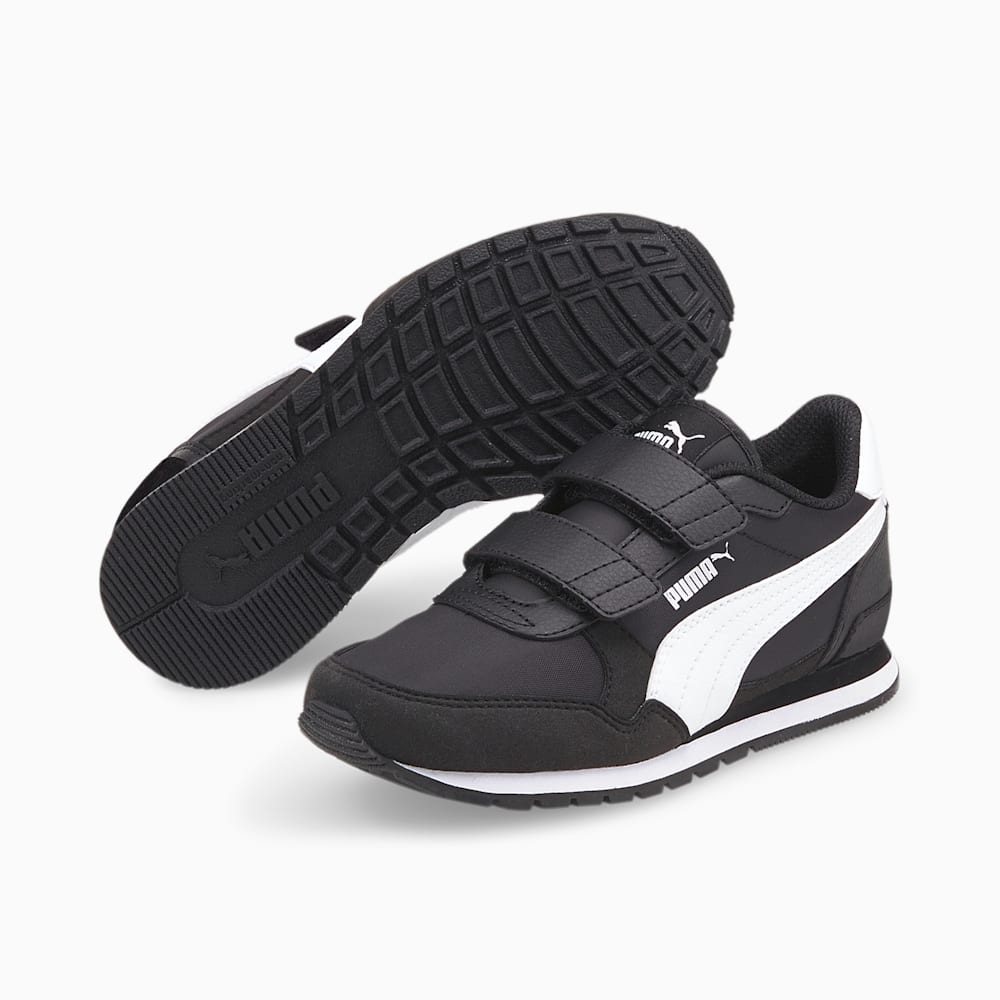 Puma ST Runner v3 NL Little Kids Shoes - Black-White