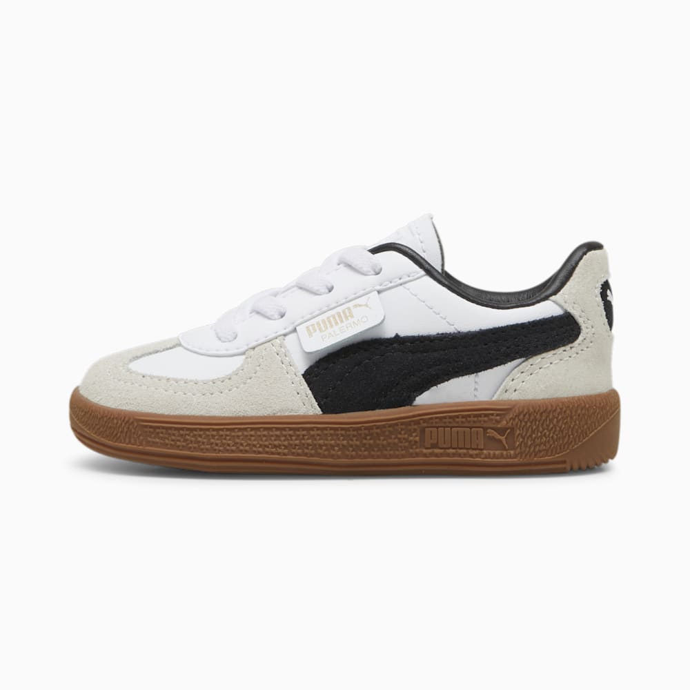 Puma Palermo Leather Toddlers' Sneakers - White-Vapor Gray-Gum