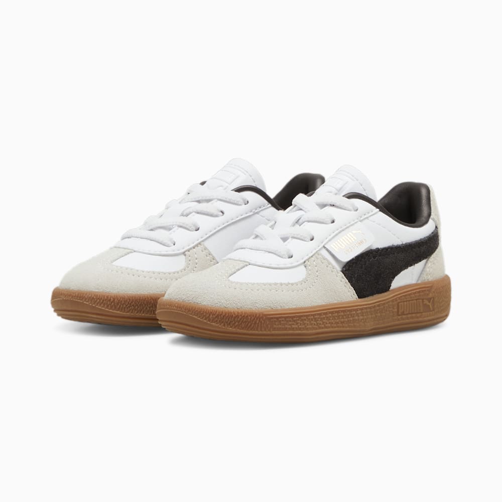 Puma Palermo Leather Toddlers' Sneakers - White-Vapor Gray-Gum