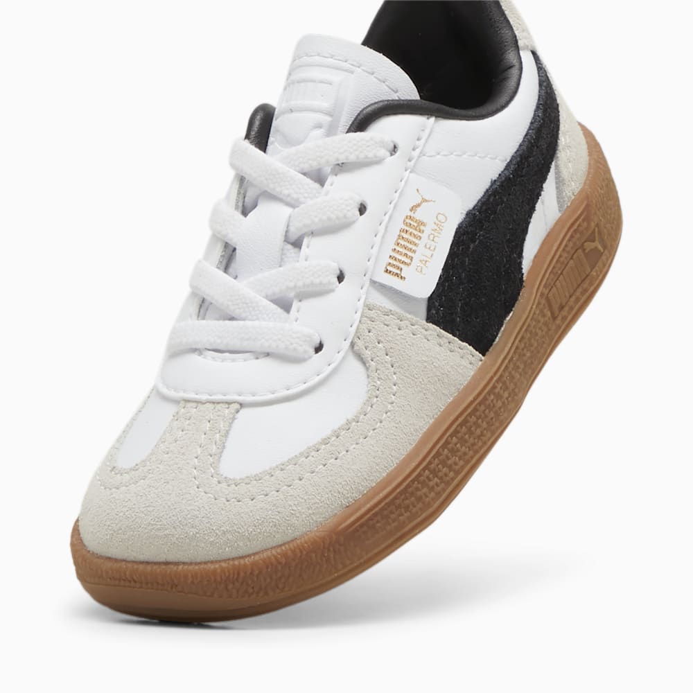 Puma Palermo Leather Toddlers' Sneakers - White-Vapor Gray-Gum