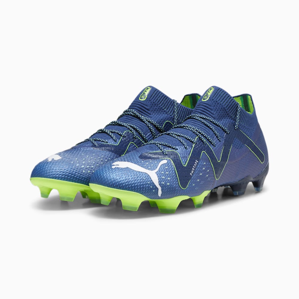 Puma FUTURE ULTIMATE FG/AG Soccer Cleats - Persian Blue-White-Pro Green