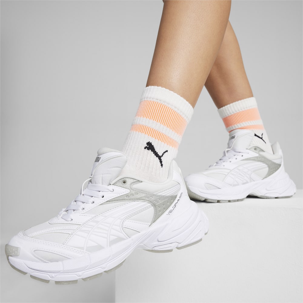 Puma Velophasis Jelly Glitter Sneakers - White-Silver