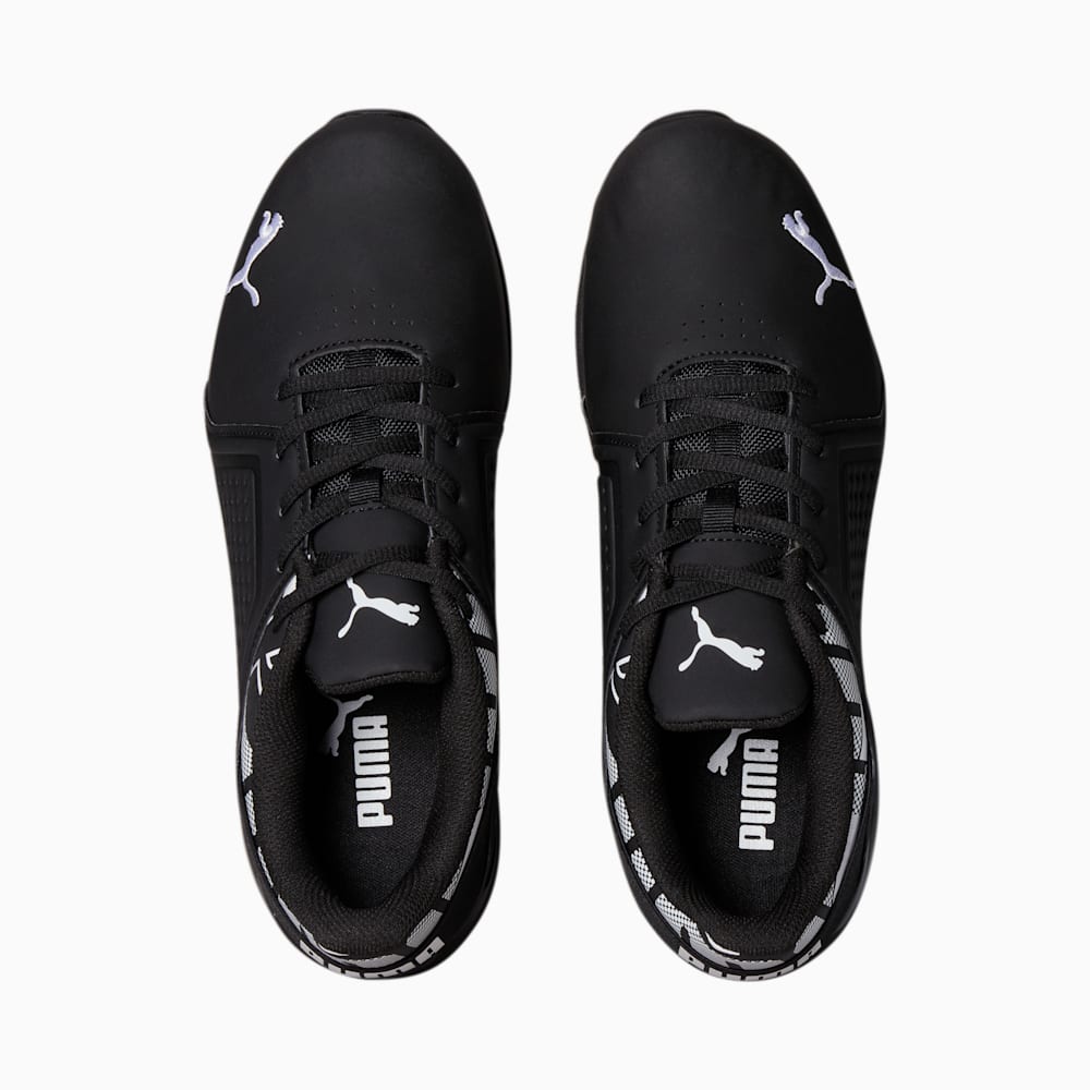 Puma Viz Runner Repeat Running Sneakers - Black-White