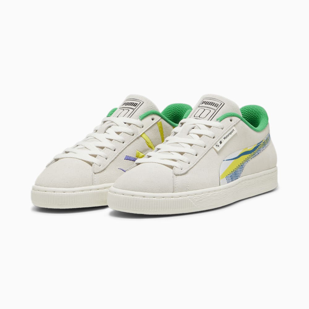 Puma BMW M Motorsport Suede Lichtenstein Sneakers - Warm White-Green