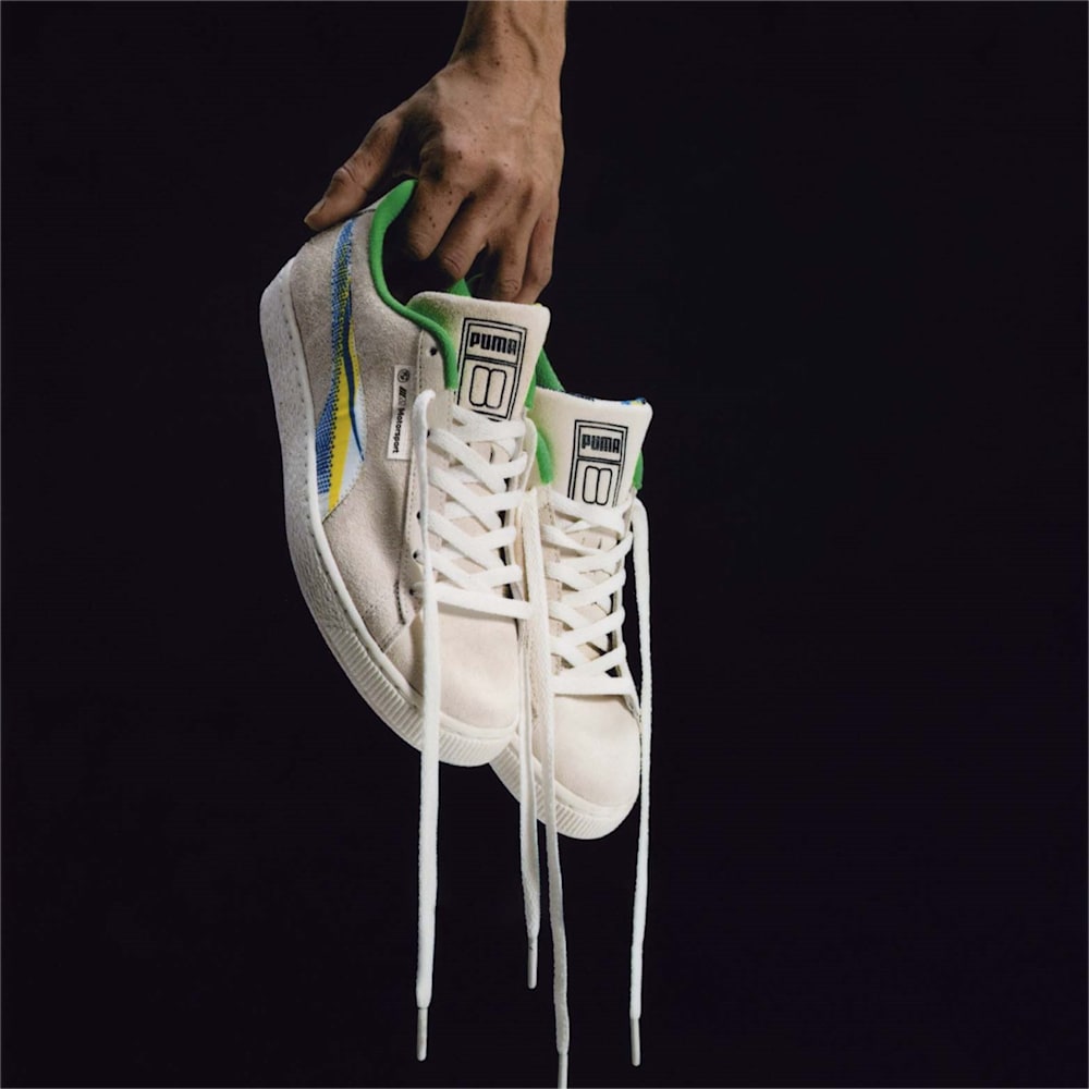 Puma BMW M Motorsport Suede Lichtenstein Sneakers - Warm White-Green