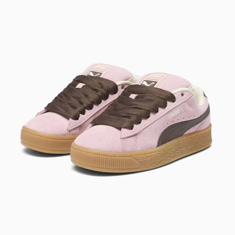 Puma Suede XL Skate Big Kids Sneakers - Peach Smoothie-Chestnut Brown-Frosted Ivory