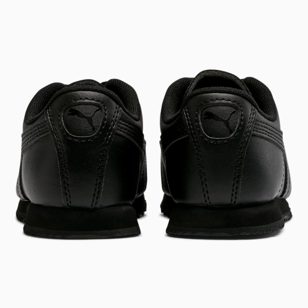 Puma Roma Basic Little Kids Shoes - Black-Black