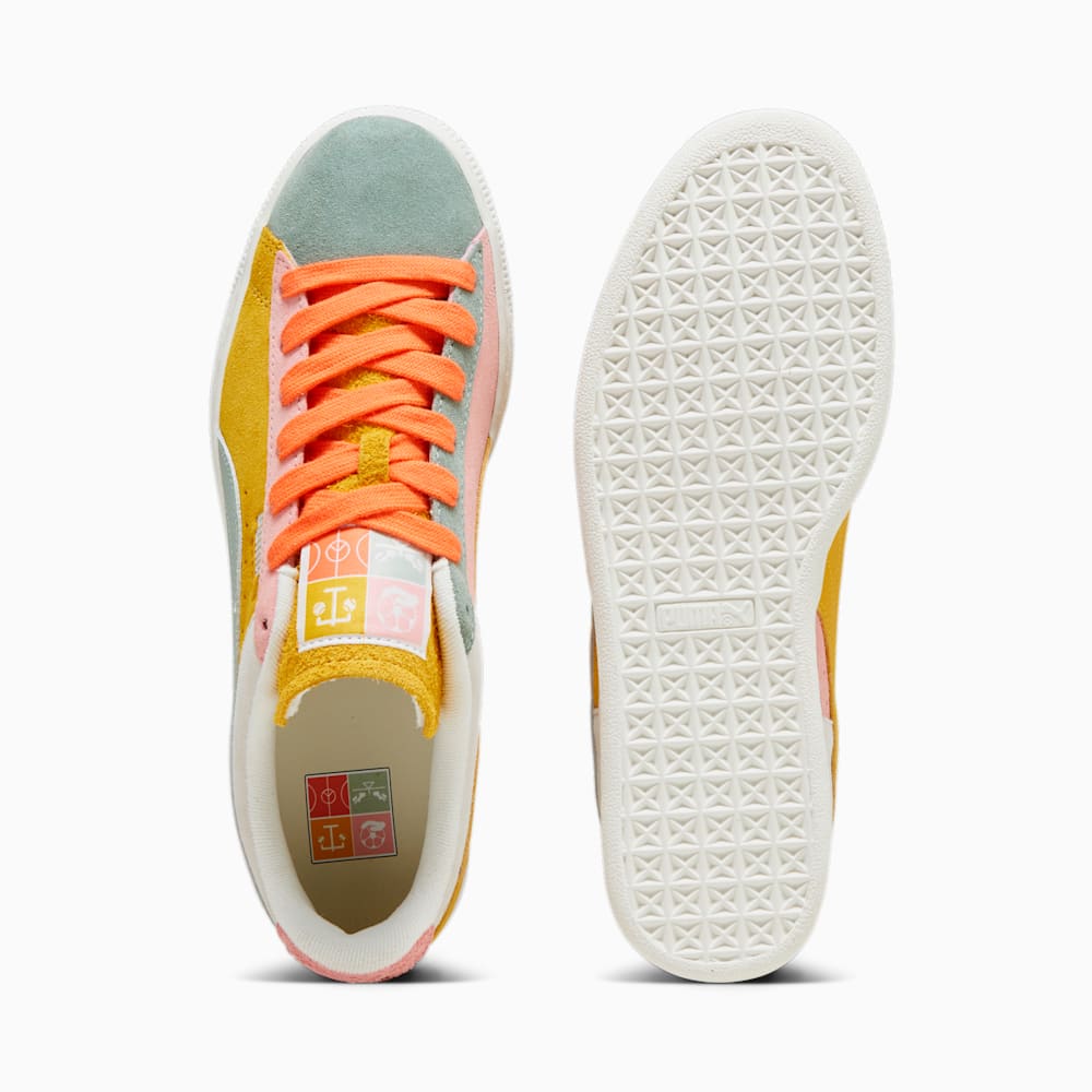 Puma Suede Icons Of Unity Sneakers - Warm White-Yellow Sizzle