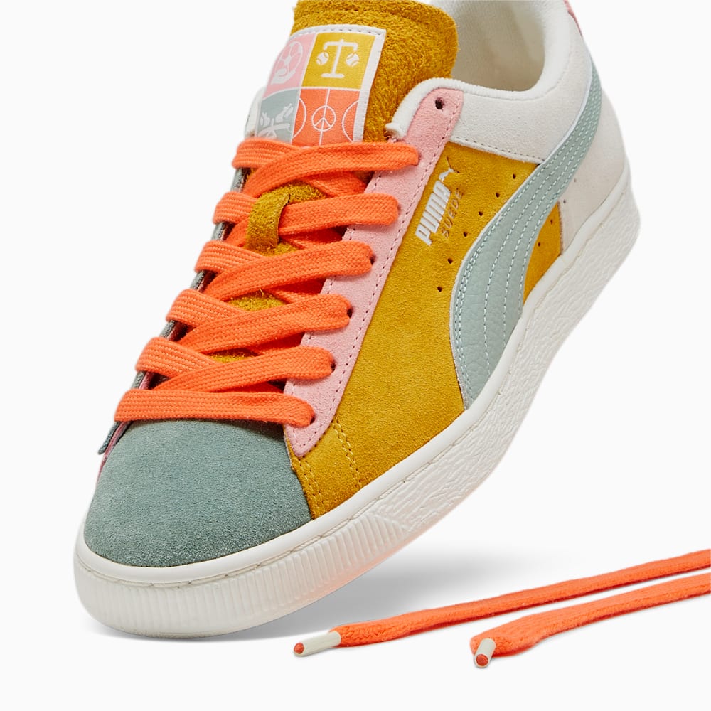 Puma Suede Icons Of Unity Sneakers - Warm White-Yellow Sizzle