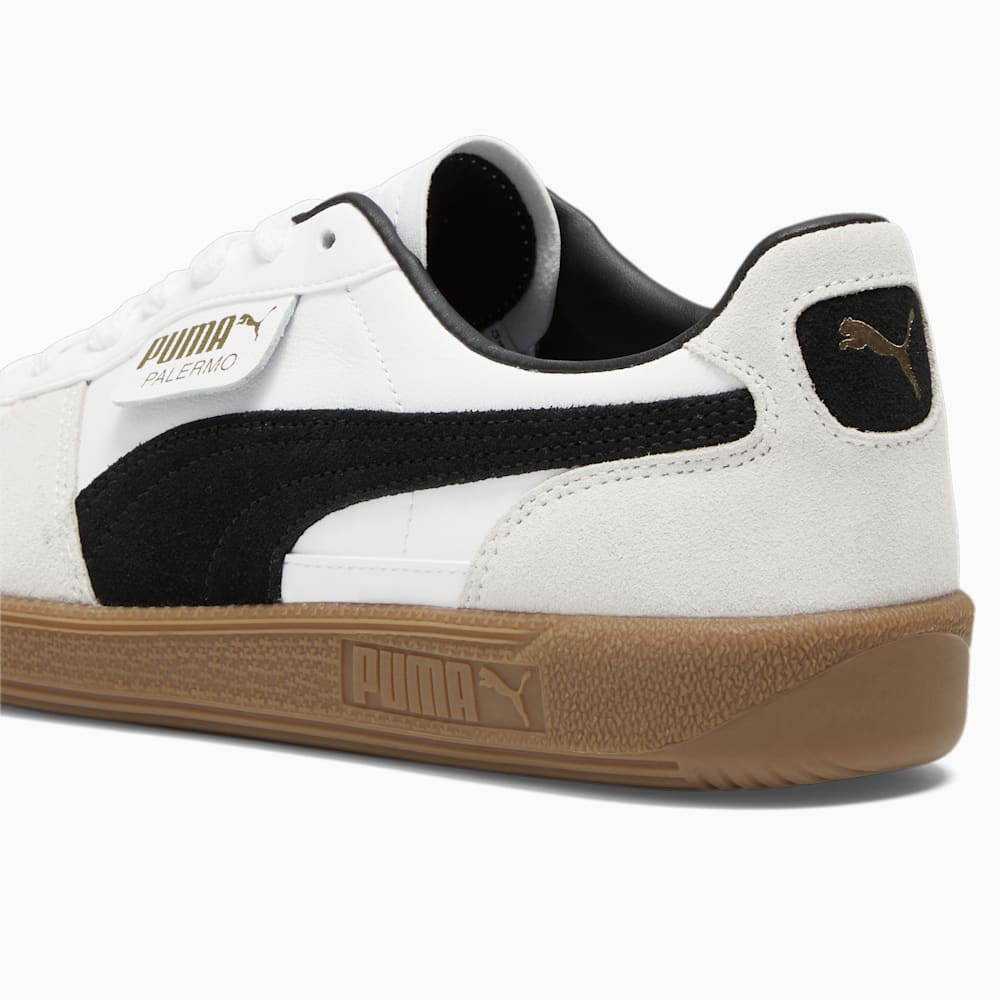 Puma Palermo Leather Sneakers - White-Vapor Gray-Gum