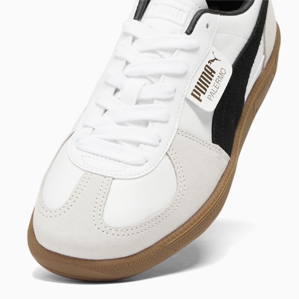 Puma Palermo Leather Sneakers - White-Vapor Gray-Gum