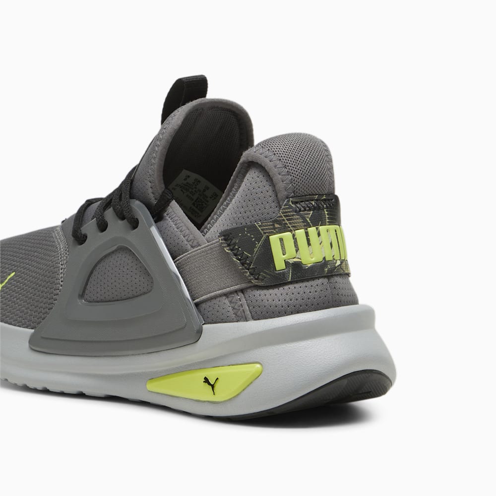 Puma SOFTRIDE Enzo Evo RetroFutur Running Shoes - Cool Dark Gray-Black-Lime Pow