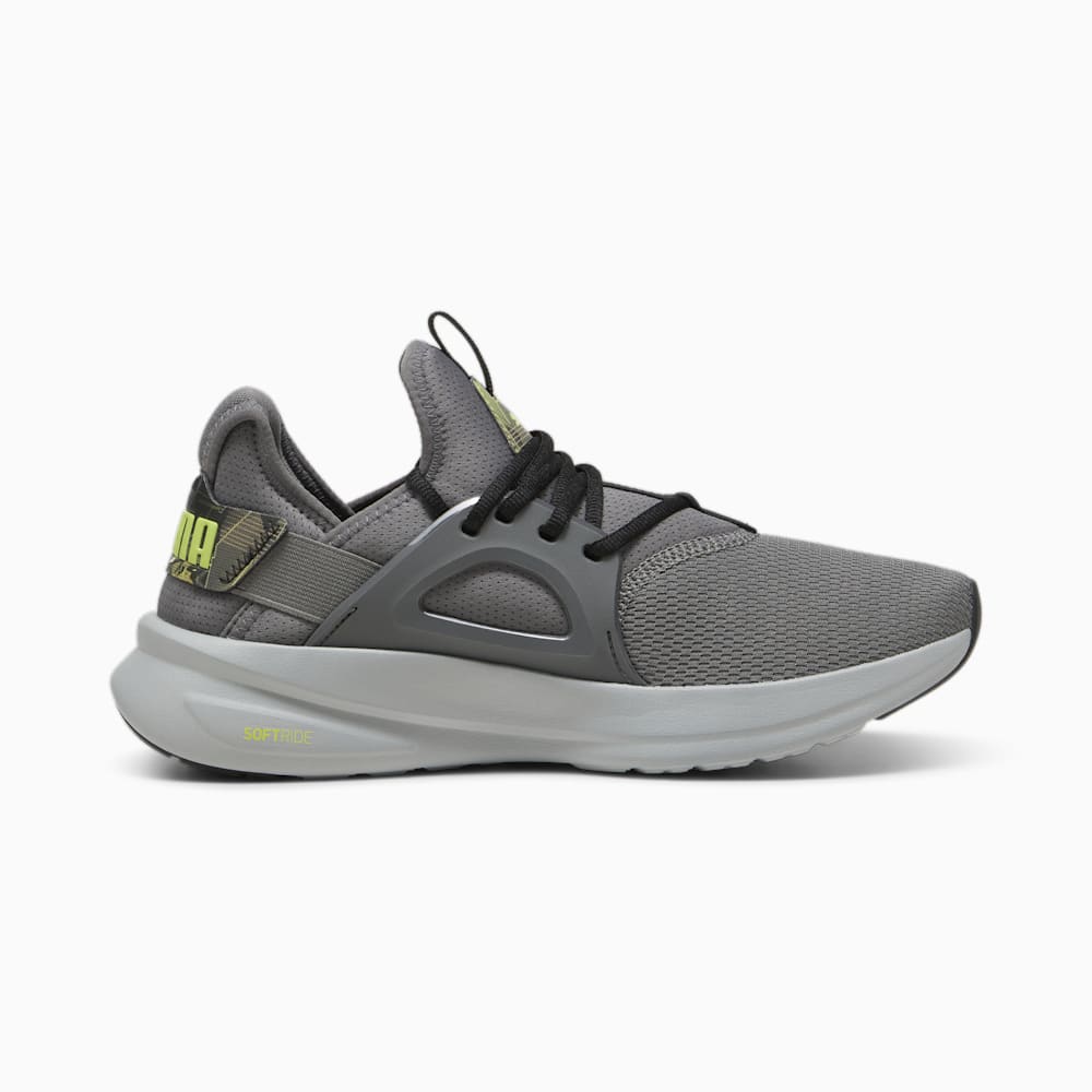 Puma SOFTRIDE Enzo Evo RetroFutur Running Shoes - Cool Dark Gray-Black-Lime Pow