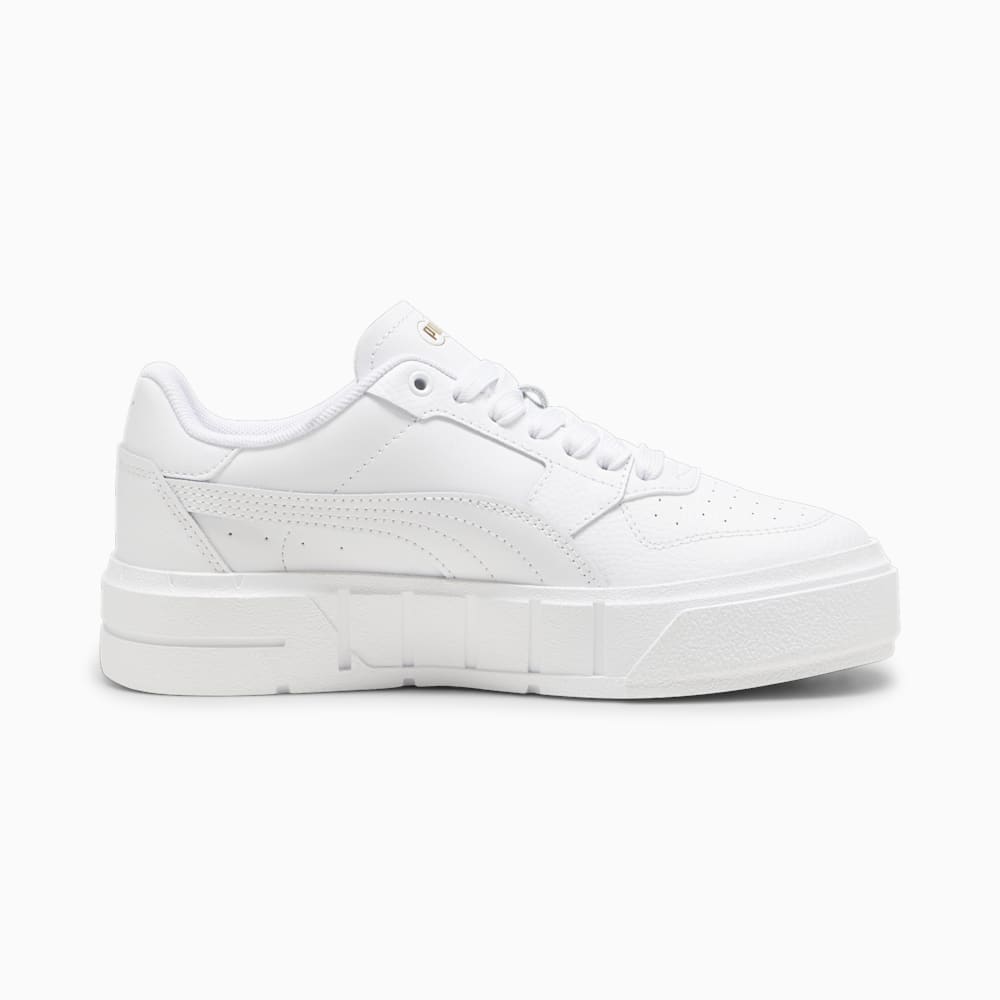 Puma PUMA Cali Court Big Kids Leather Sneakers - White-Gold