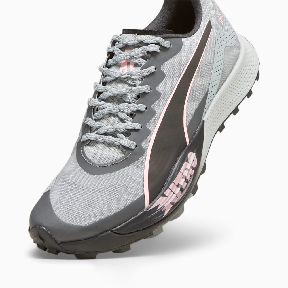 Puma SEASONS Fast-Trac Apex NITRO™ Running Shoes - Koral Ice-Cool Mid Gray-Black