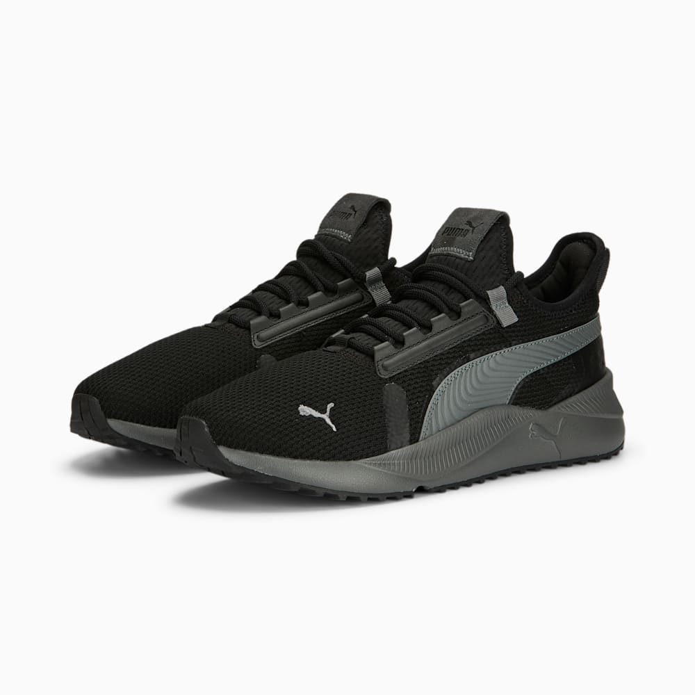 Puma Pacer Future Street Knit Sneakers - Black-Cool Dark Gray