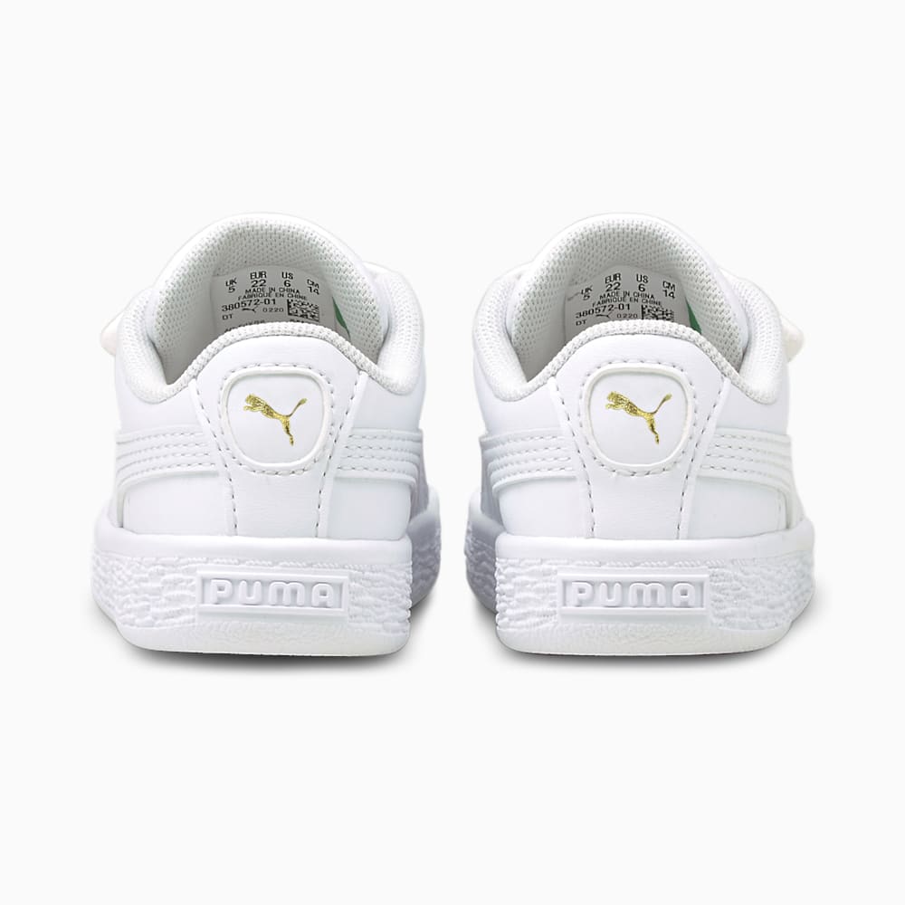 Puma Basket Classic XXI Toddler Shoes - White-White