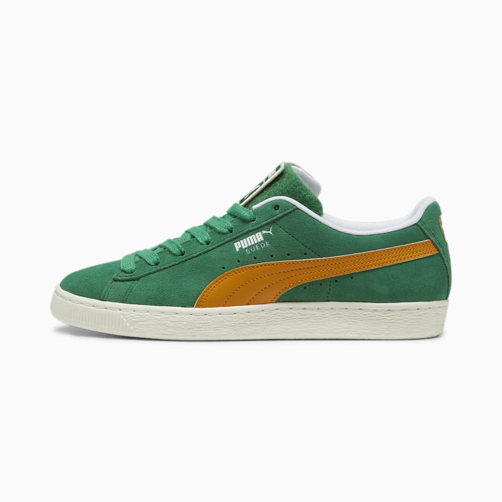 Puma For the Fanbase Suede Patch Sneakers - Archive Green-Frosted Ivory