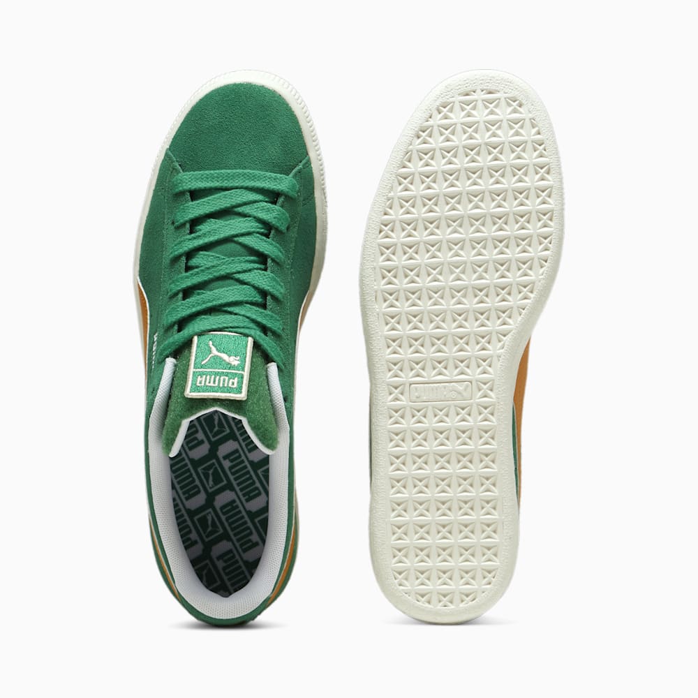 Puma For the Fanbase Suede Patch Sneakers - Archive Green-Frosted Ivory