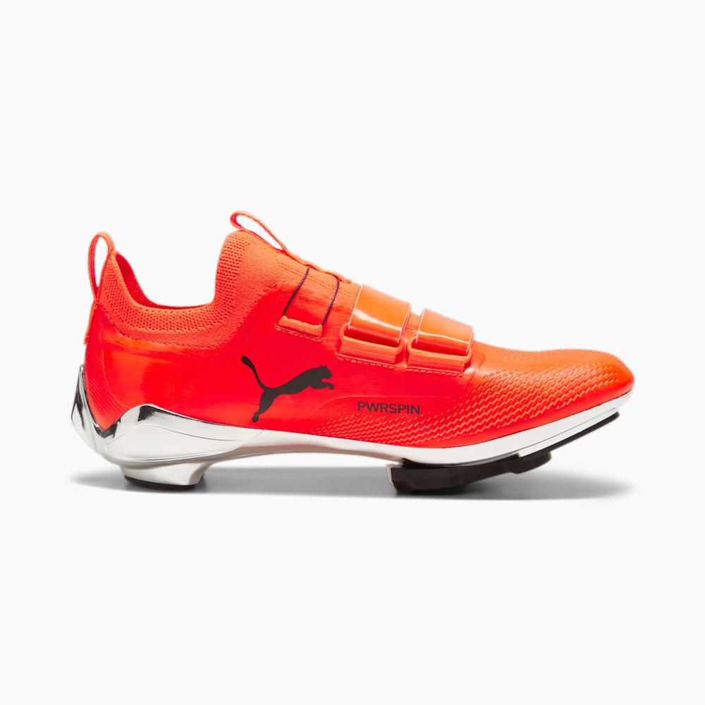 Puma PWRSPIN Indoor Cycling Shoes - Ultra Orange-Black