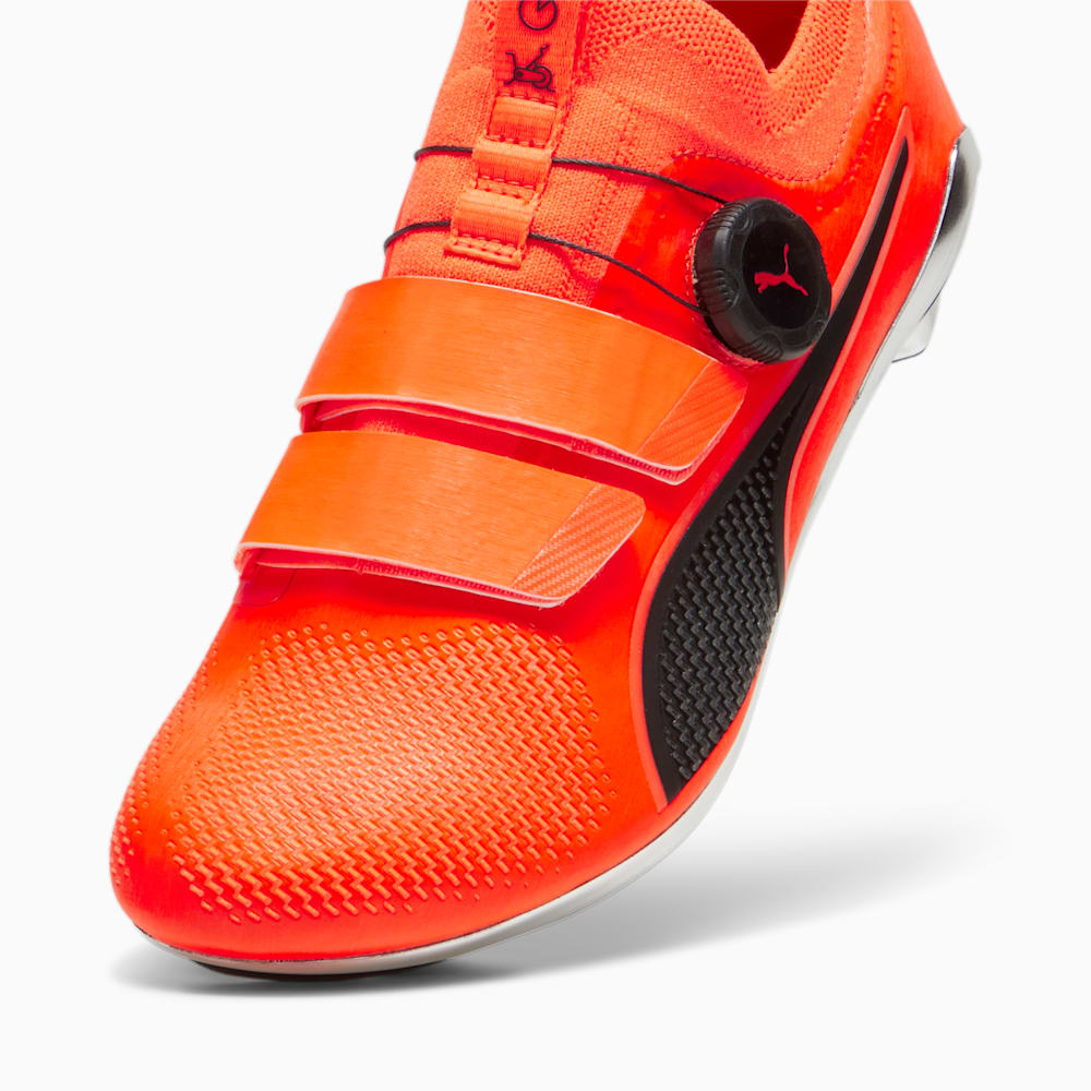 Puma PWRSPIN Indoor Cycling Shoes - Ultra Orange-Black