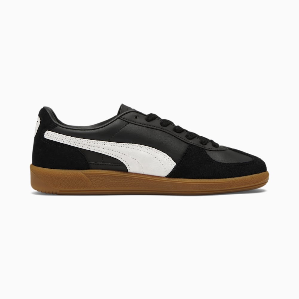 Puma Palermo Leather Sneakers - Black-Feather Gray-Gum