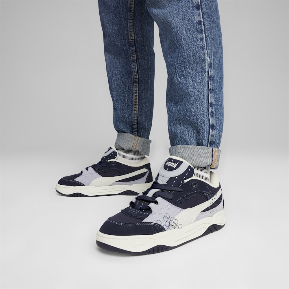 Puma PUMA-180 Skate Sneakers - New Navy-Warm White