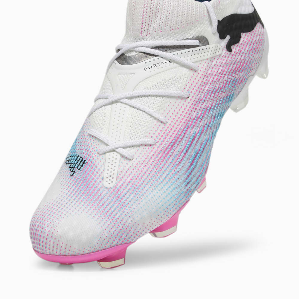 Puma FUTURE 7 ULTIMATE FG/AG Soccer Cleats - White-Black-Poison Pink