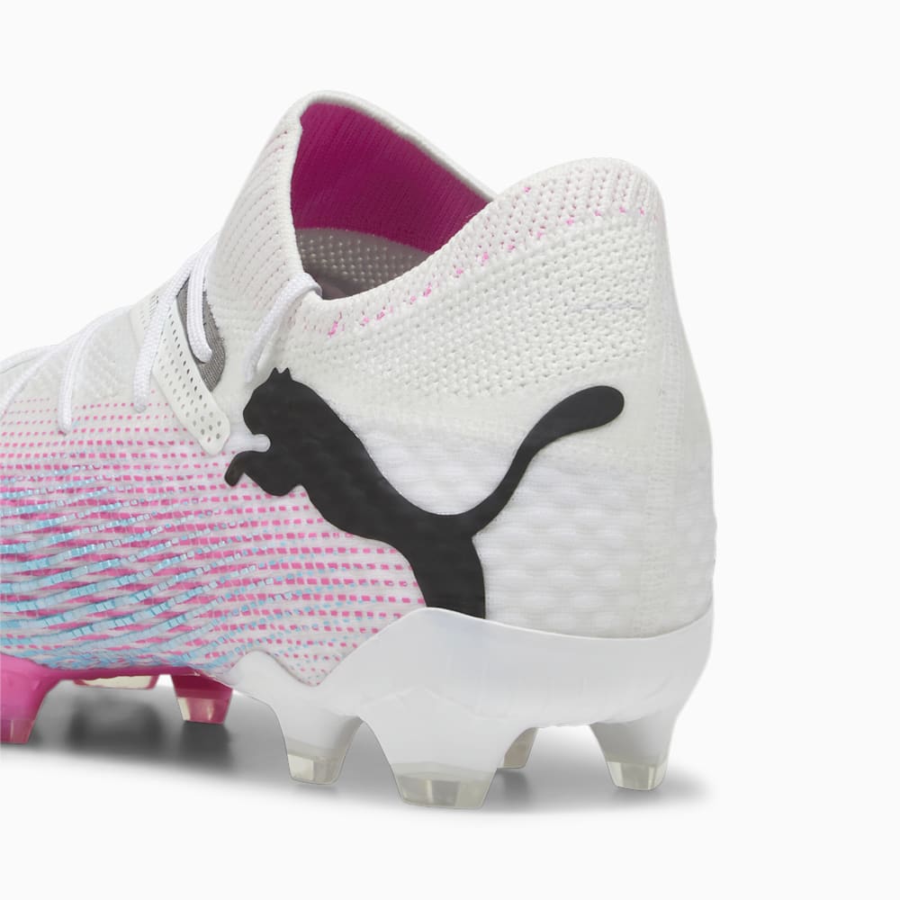 Puma FUTURE 7 ULTIMATE FG/AG Soccer Cleats - White-Black-Poison Pink