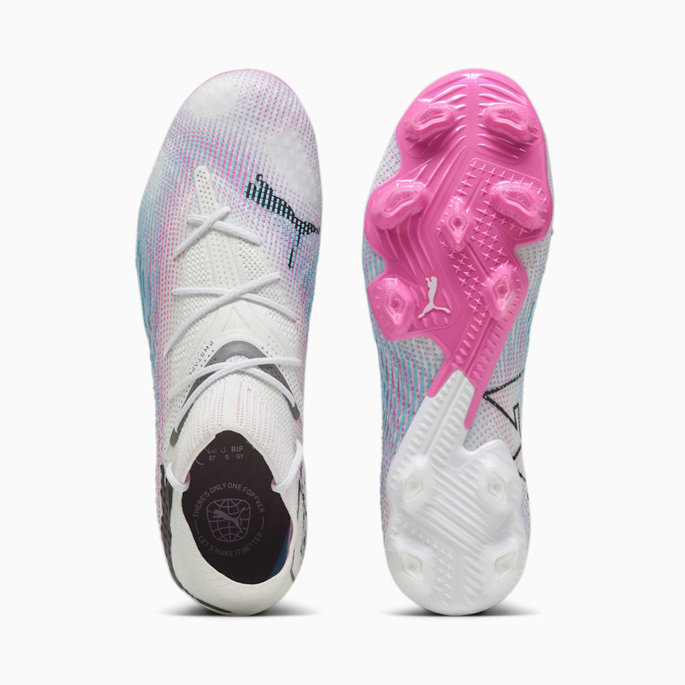 Puma FUTURE 7 ULTIMATE FG/AG Soccer Cleats - White-Black-Poison Pink