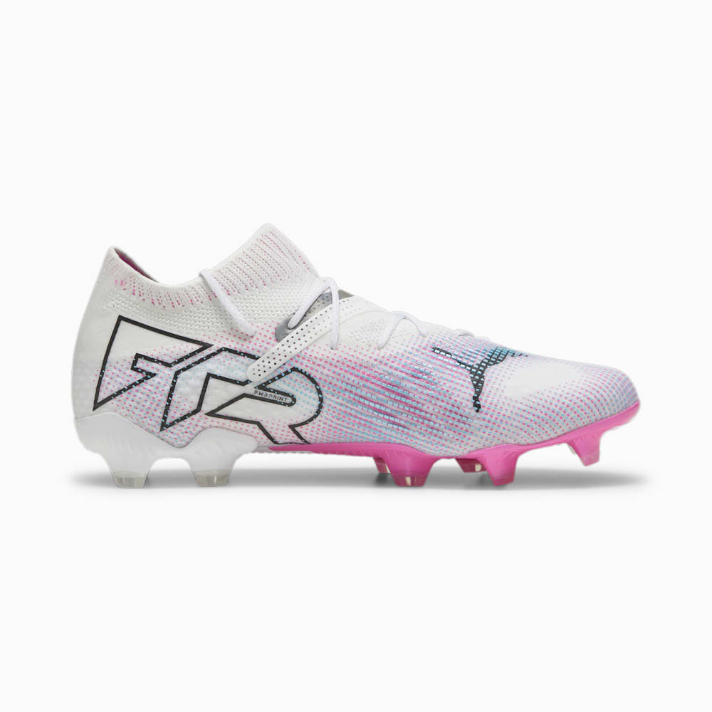 Puma FUTURE 7 ULTIMATE FG/AG Soccer Cleats - White-Black-Poison Pink