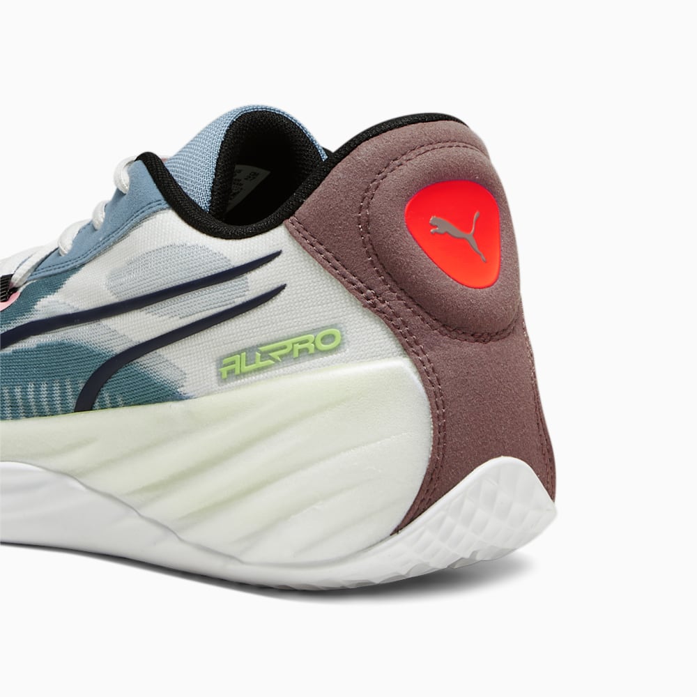 Puma All-Pro NITRO Basketball Shoes - Bold Blue-Dark Clove-Pro Green-Fire Orchid-Koral Ice